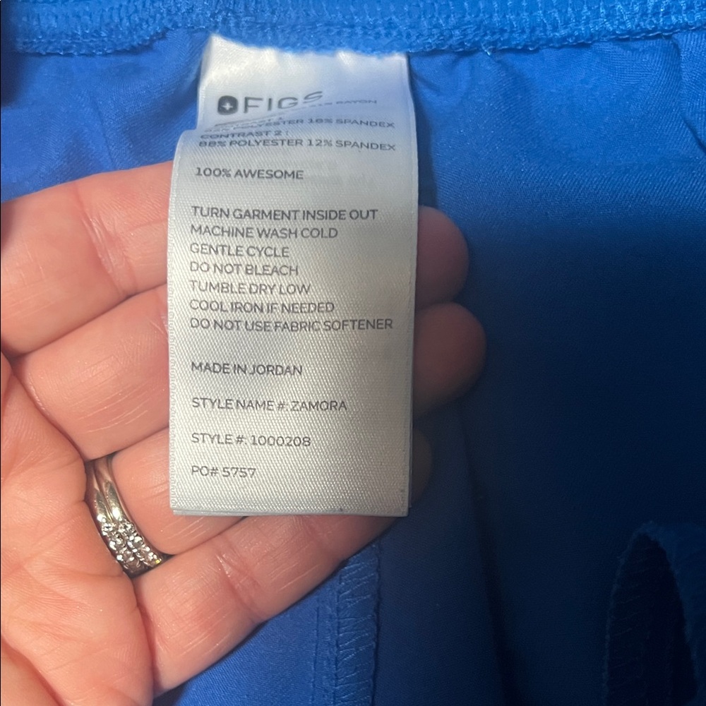 Figs Royal blue Zamora jogger - Picture 3 of 9